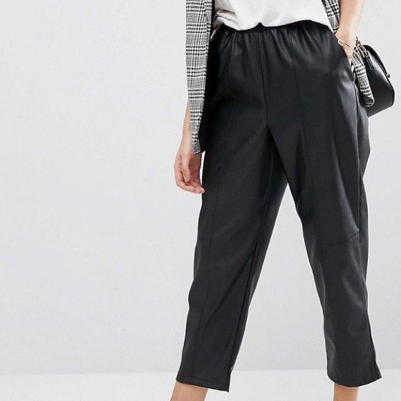 🆕ASOS Leather Look Pants - Picture 2 of 5